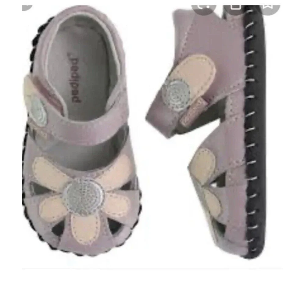 New Pediped Baby Girl's Daisy leather Mary Janes Shoes Sandals 0-6 6-12 12-18